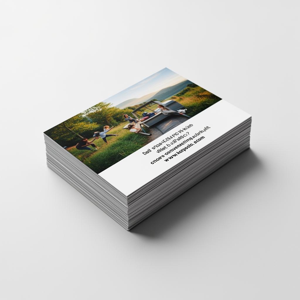 Postcards mockup