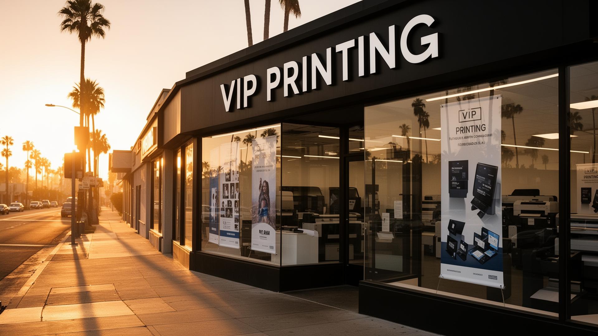 VIP Printing storefront in Van Nuys